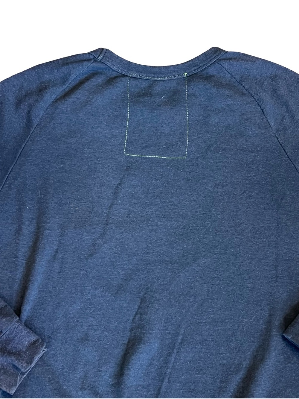 Aviator Nation Sz M Navy Blue Logo Stitch Sweatshirt Relaxed Crewneck - Picture 11 of 14